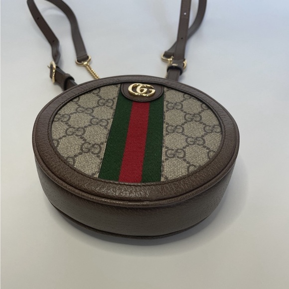 GUCCI | GG SUPREME MINI OPHIDIA ROUND BACKPACK - Picture 4 of 9